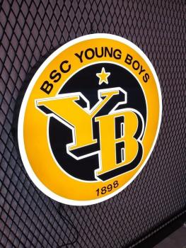 YB Young Boys Logo Led Leuchtschild Wandleuchte! (rund)